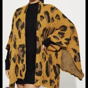 Mustard Wrap Animal Print One Size